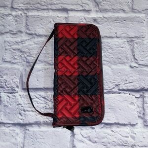 Lug Sleeper Brush Holder, Buffalo Check Red
